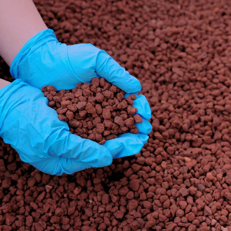 Fish Tank Gravel - 1kg vulkanisch gesteente aquariumsubstraat voedzame bodemdeeltjes