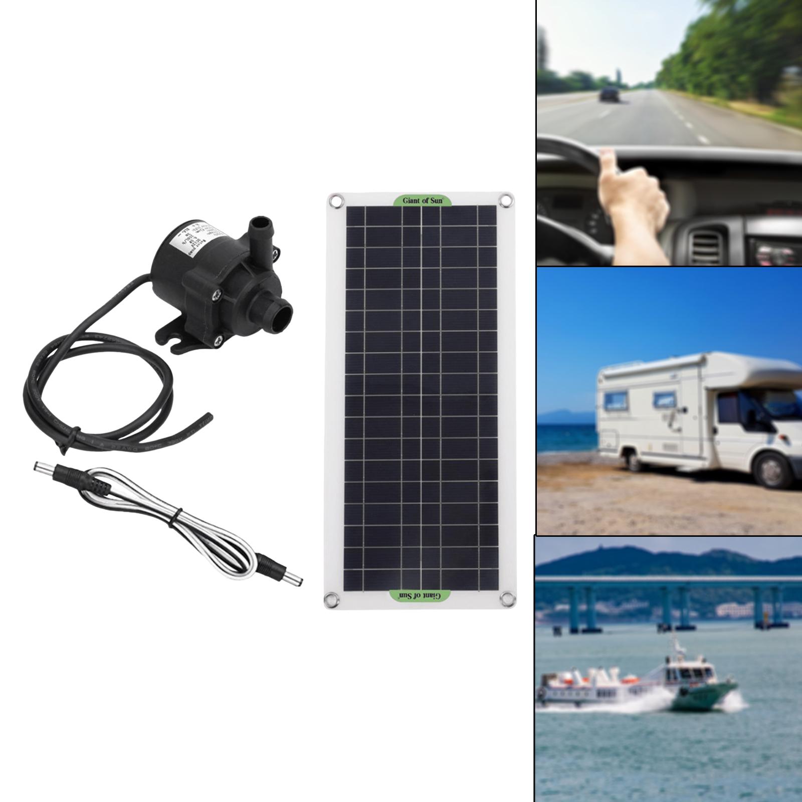Aquarium Pump - Draagbare fonteinpompset op zonne-energie, 12V, met