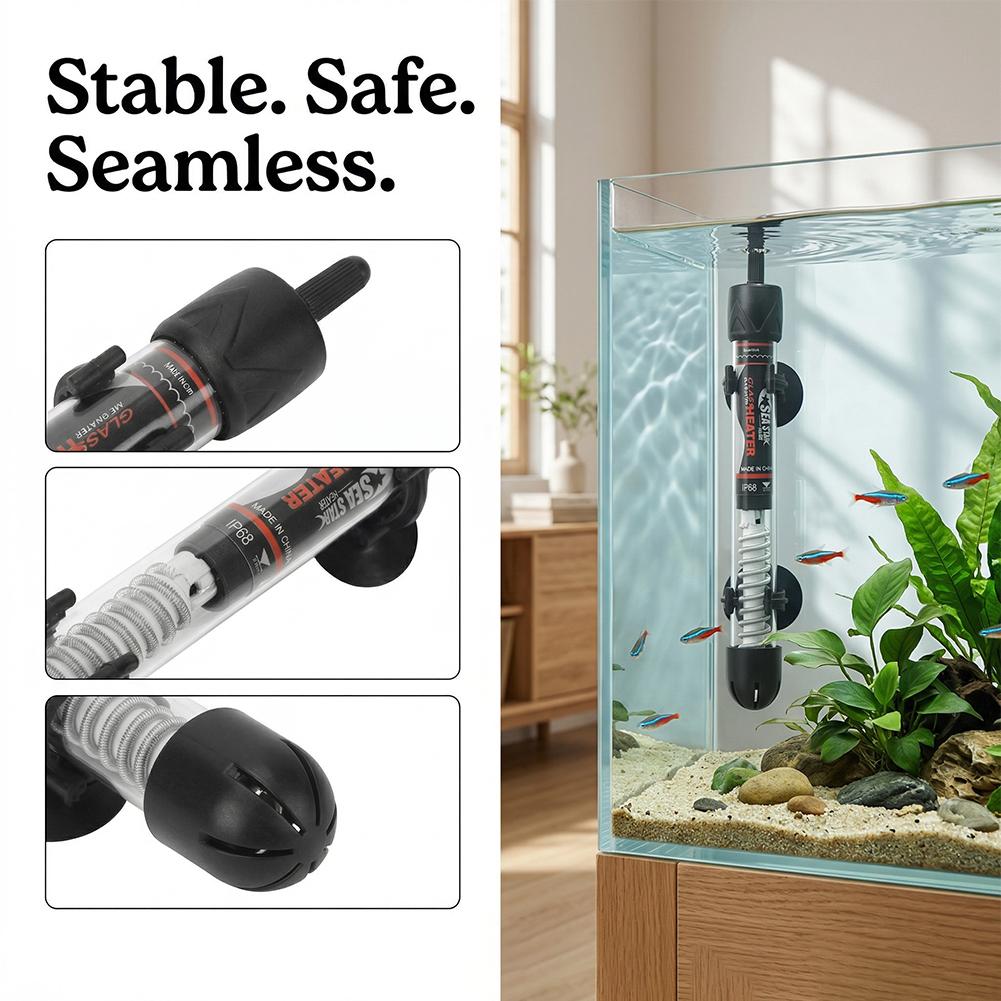 Fish Tank Heater - EU Aquariumverwarmer 25W/50W/100W/200W/300W Onderwater Visbakverwarmer Constante