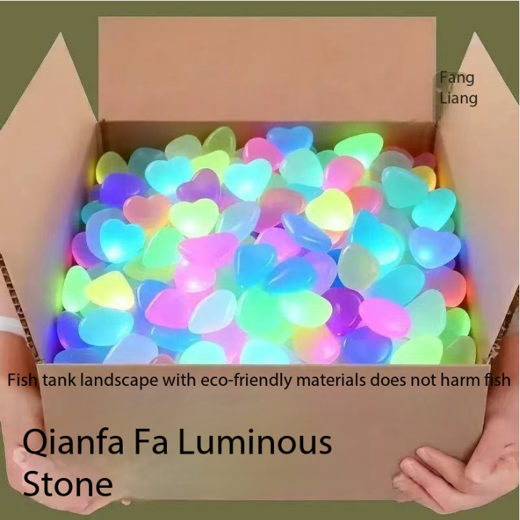 1CM 100 stuks Kleur Gans Steen - Fish Aquarium Home recensie en prijs