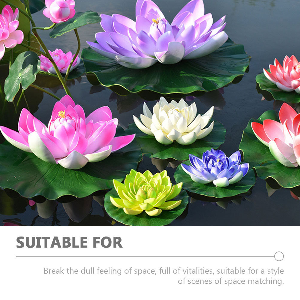 8 stuks kunstmatige lotusplant - Aquarium Decor recensie en prijs