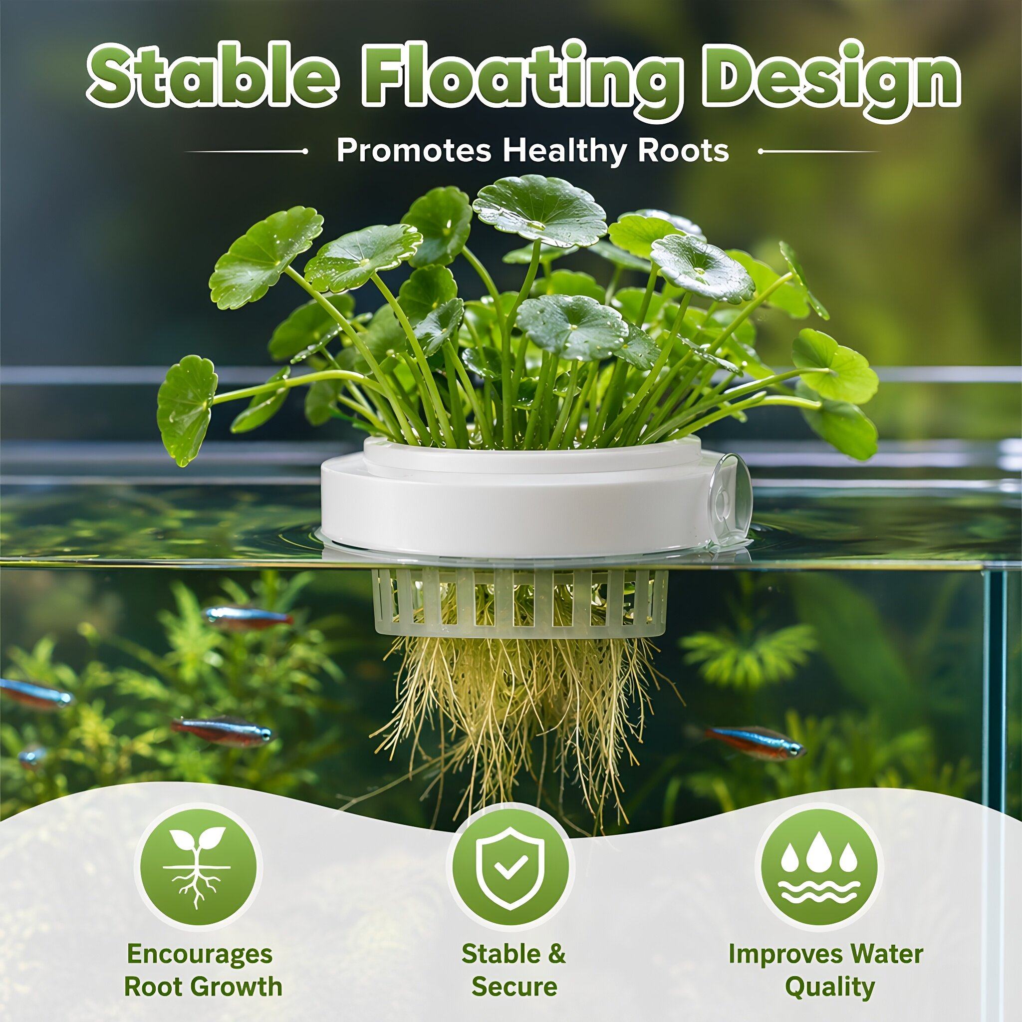 4 stuks drijvende plantenmand  - Aquarium Plants recensie en prijs