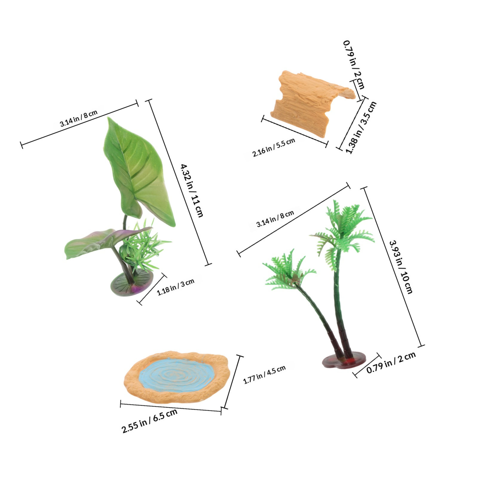 1 set realistische miniatuurvi - Aquarium Decor recensie en prijs