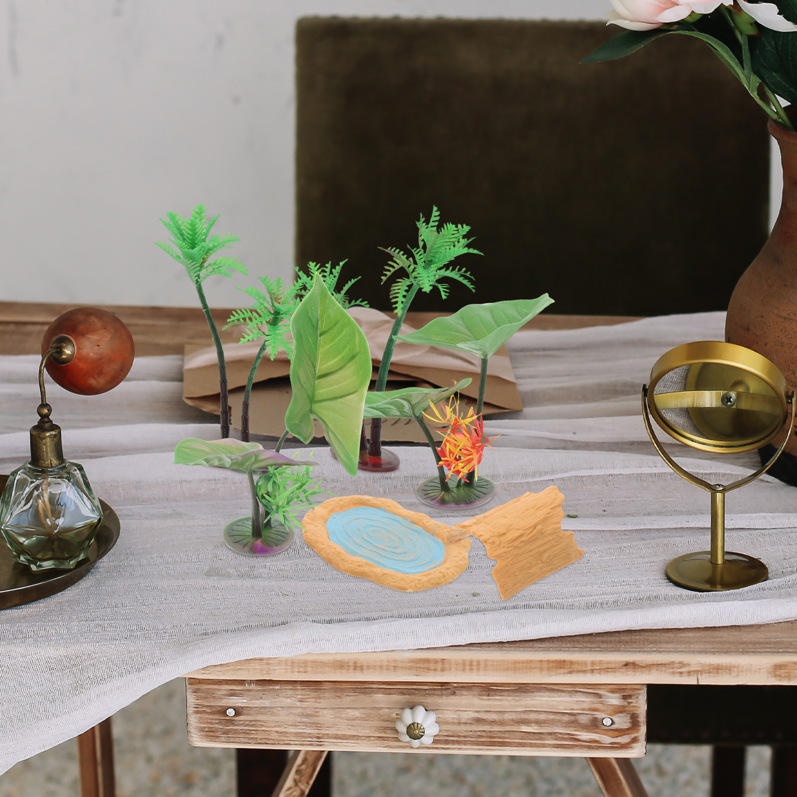 1 set realistische miniatuurvi - Aquarium Decor recensie en prijs