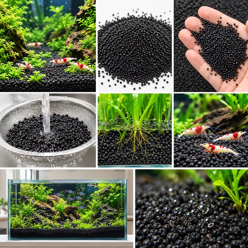 Zwarte aquariumbodem voor wate - Fish Tank Gravel recensie en prijs